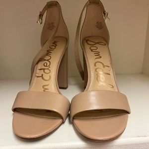 Sam Edelman nude block heel